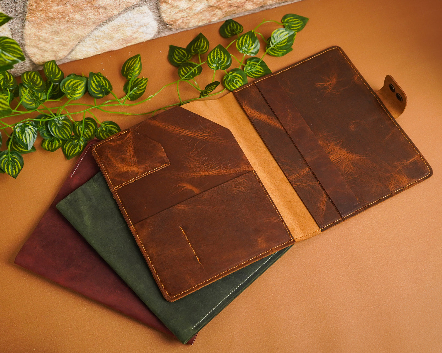 Personalized Leather Portfolio