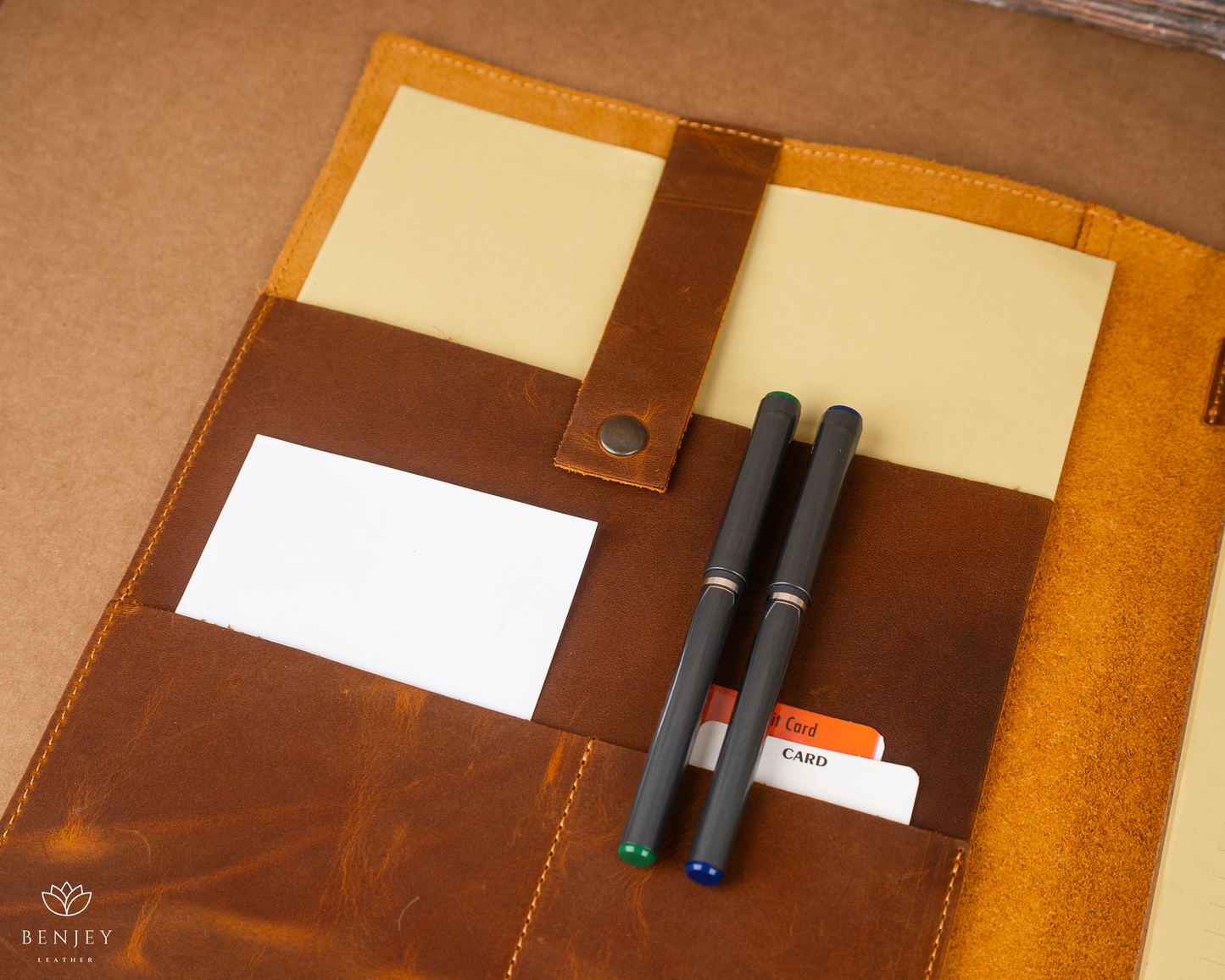 Custom A4 Leather Portfolio, Notepad Leather Padfolio