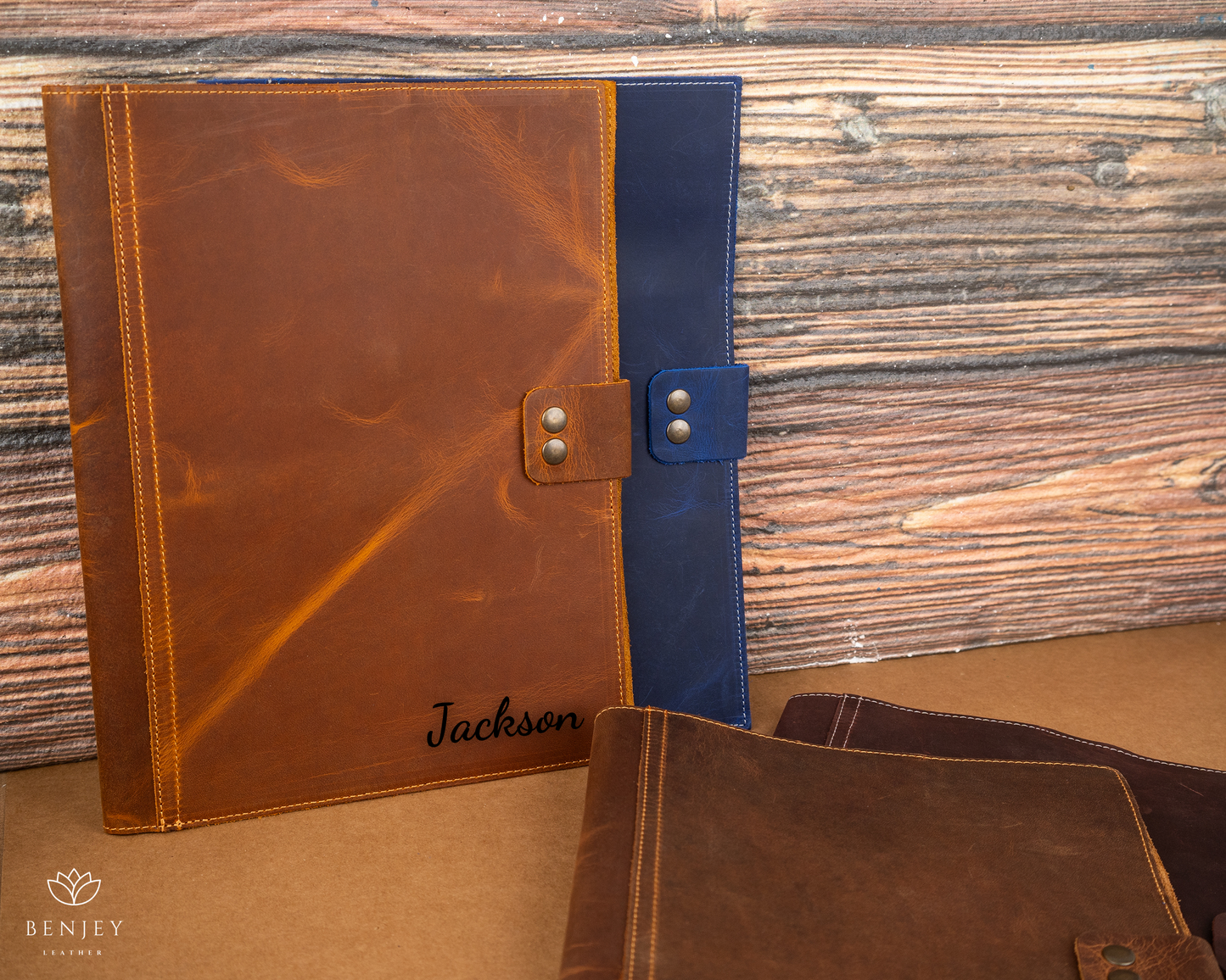 Custom A4 Leather Portfolio, Notepad Leather Padfolio