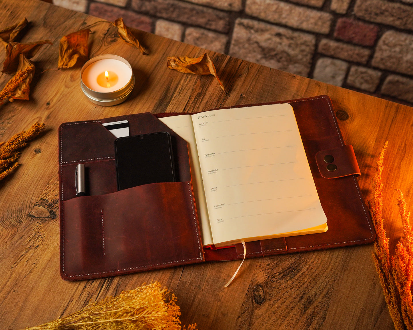 Personalized Leather Portfolio