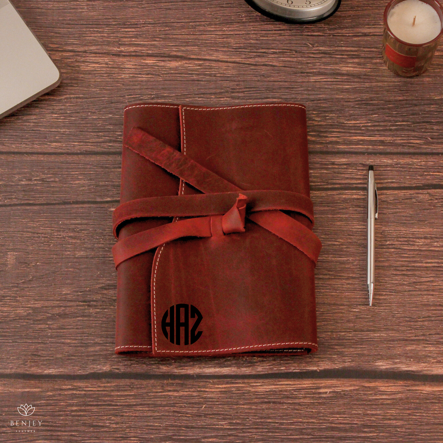 Cozy Leather Trep Journal Cover - A5 & A6 Compatible Notebook Organizer (8.7" X 5.5")