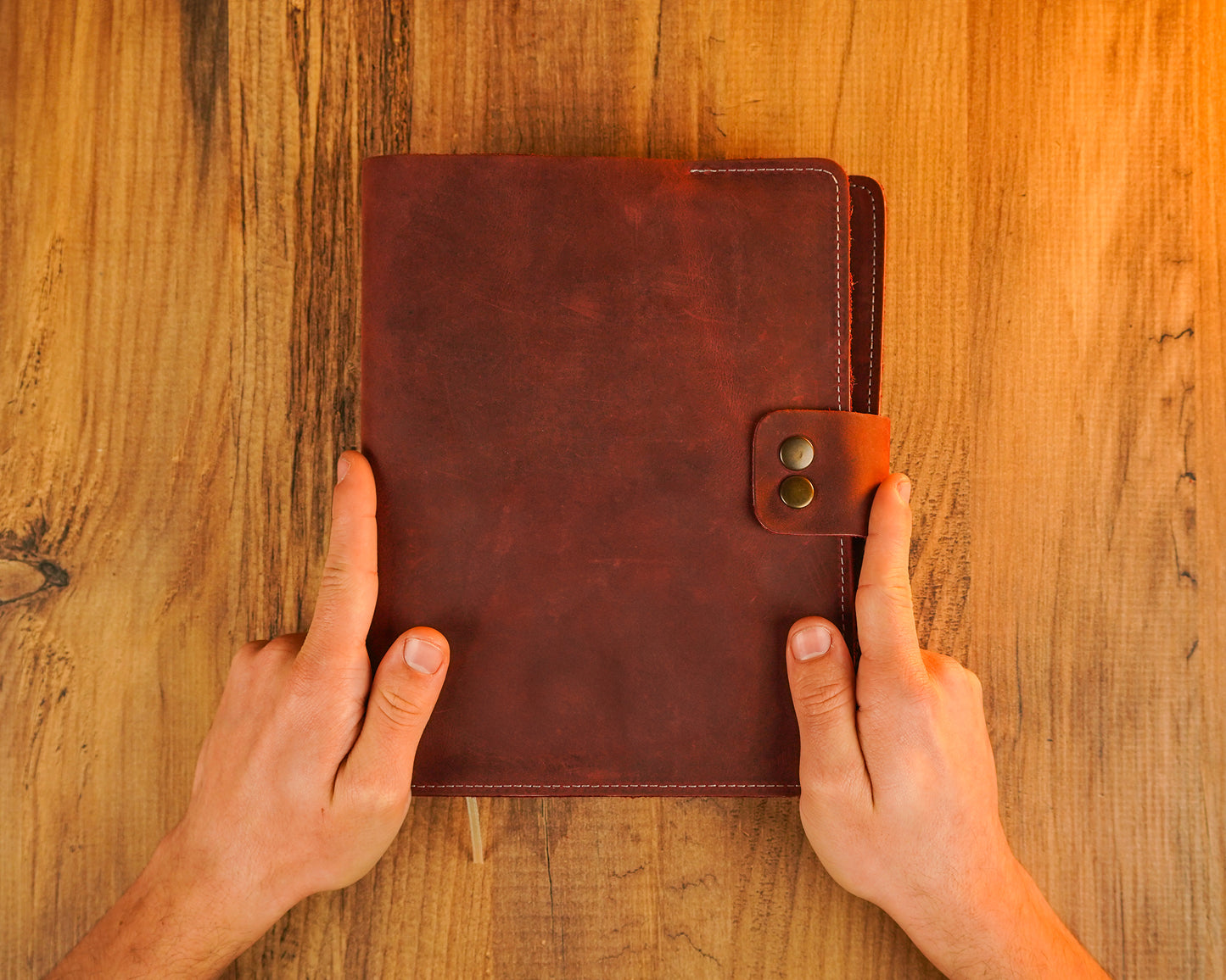 Personalized Leather Portfolio