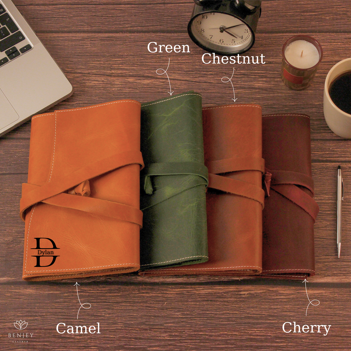 Cozy Leather Trep Journal Cover - A5 & A6 Compatible Notebook Organizer (8.7" X 5.5")