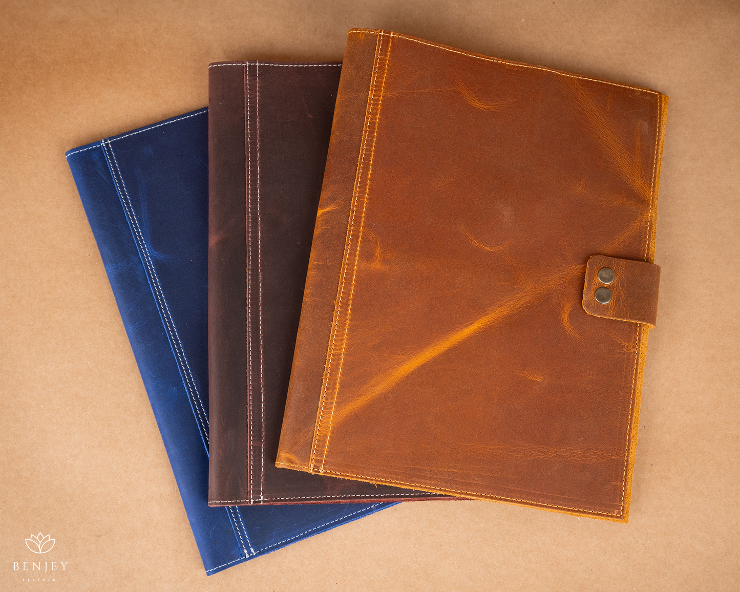 Custom A4 Leather Portfolio, Notepad Leather Padfolio