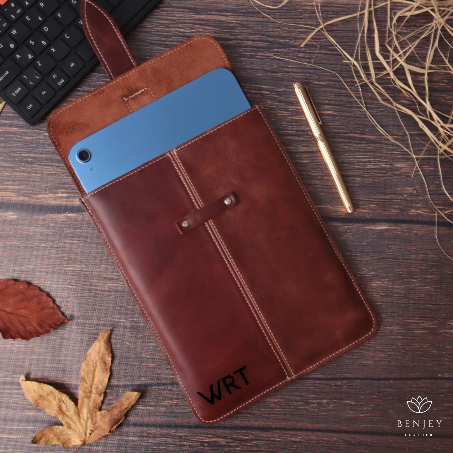 Leather iPad Case 11” & 13” - Personalized Protective Sleeve