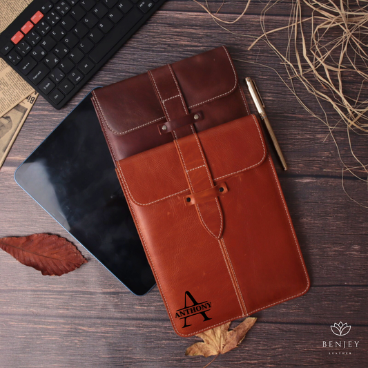 Leather iPad Case 11” & 13” - Personalized Protective Sleeve